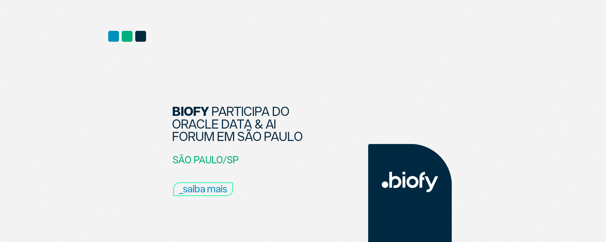 Biofy Participa do Oracle Data & AI Forum em São Paulo